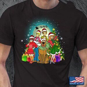 Scooby-Doo Christmas T-Shirt Funny Cartoon Holiday Unisex Tee 83